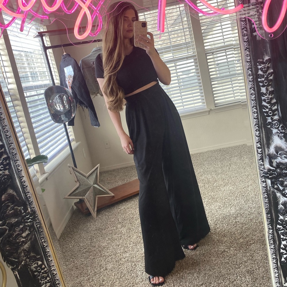Matching Two Piece Lounge Sets - Black